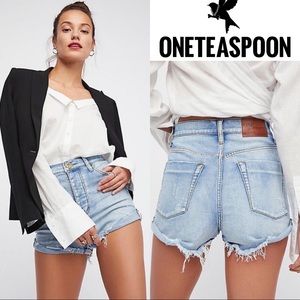 OneTeaspoon Hendrix Lovers High rise Denim Shorts